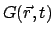 $\displaystyle G(\vec{r},t)$