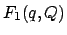 $ F_1 (q,Q) $