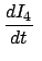 $\displaystyle \frac{dI_4}{dt}  $